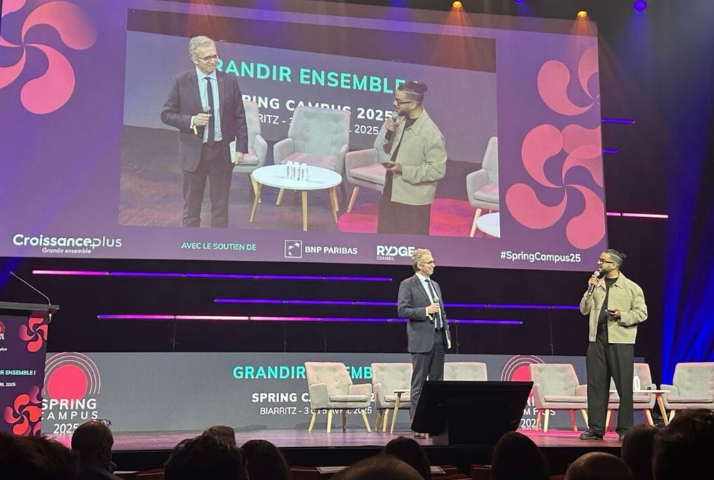 Intervention sur la grande scène du Spring Campus de CroissancePlus
